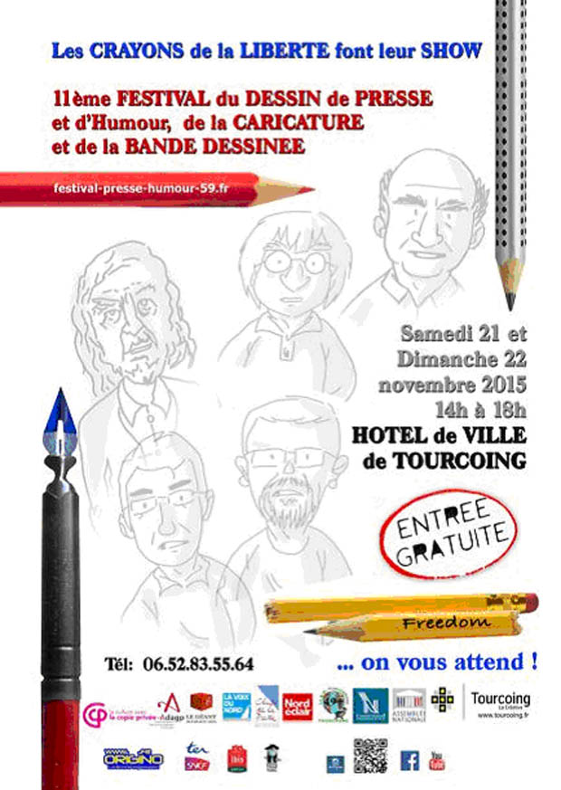 11eme Festival du Dessin de Presse et d’Humour, de la Caricature et de la Bande Dessinee 