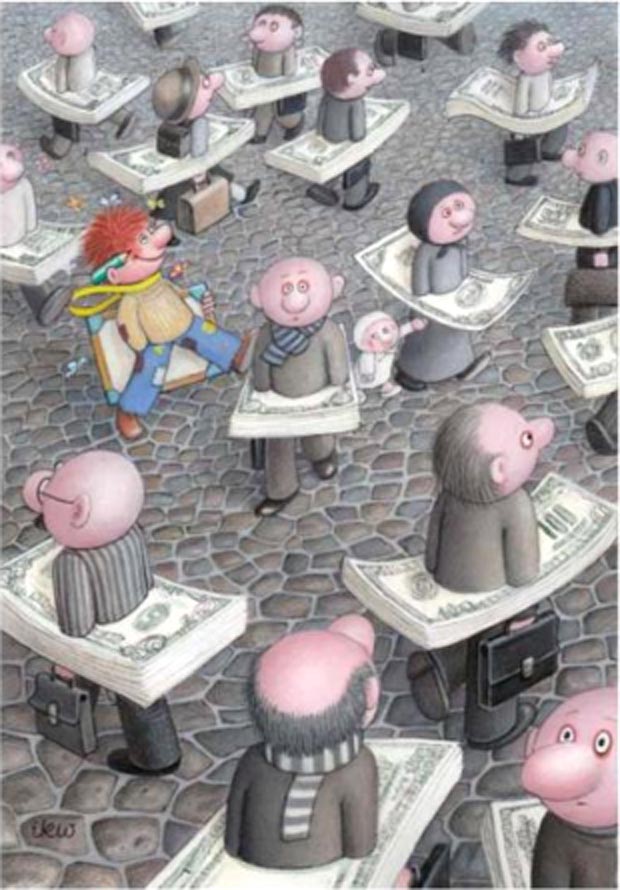 "The Dictature of Money" Excelence Prize - Izabela Kowalska-Wieczorek / Poland